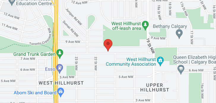 map of 2214 7 Avenue NW